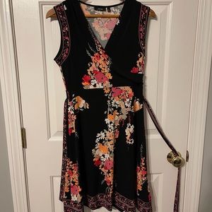 Black, Sleeveless, Jersey-knit, (S) Dress